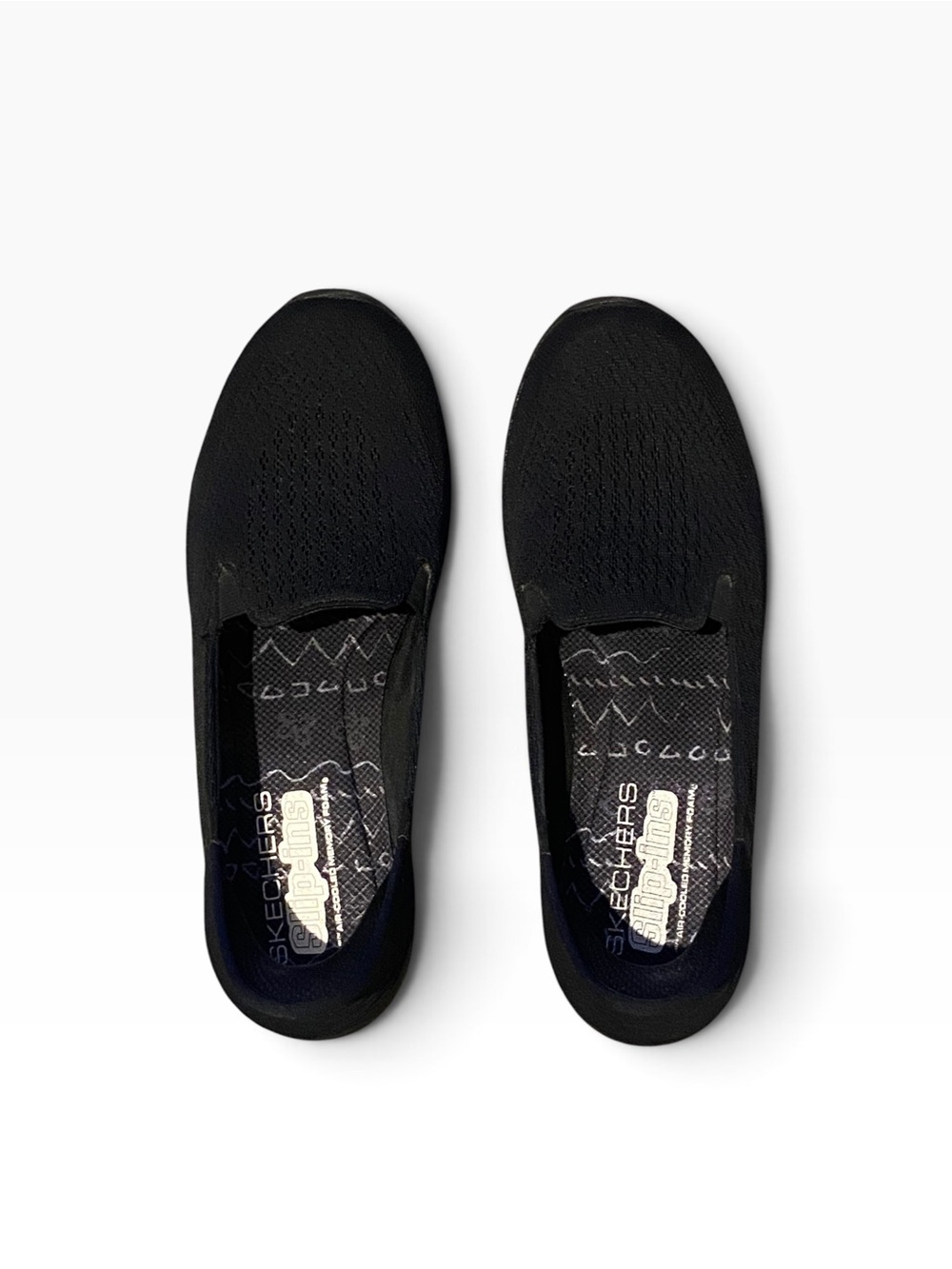Skechers Black Slip-On Casual Loafers
